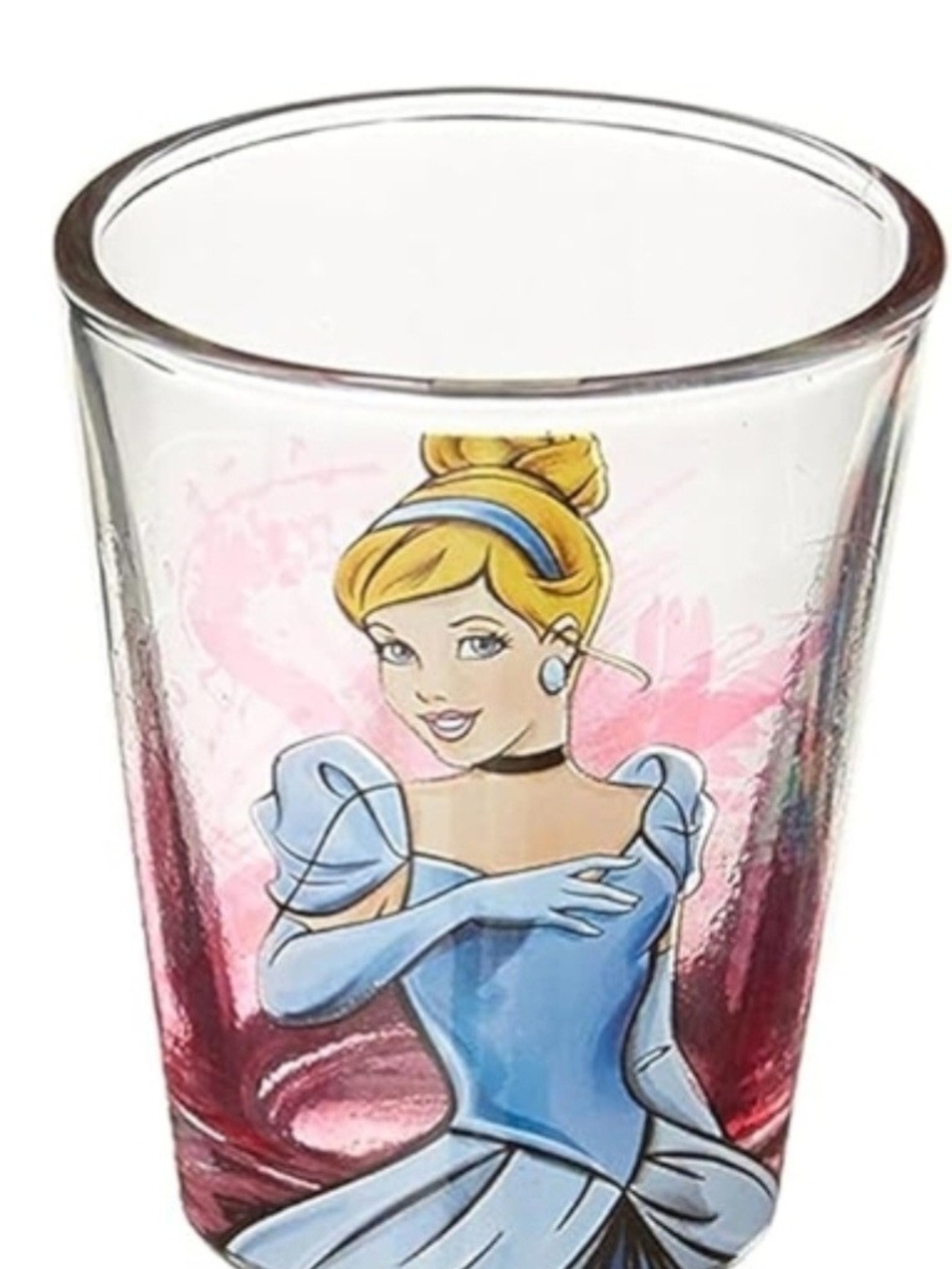 Disney Cinderella Glass 1.5 Oz - Pink & Blue